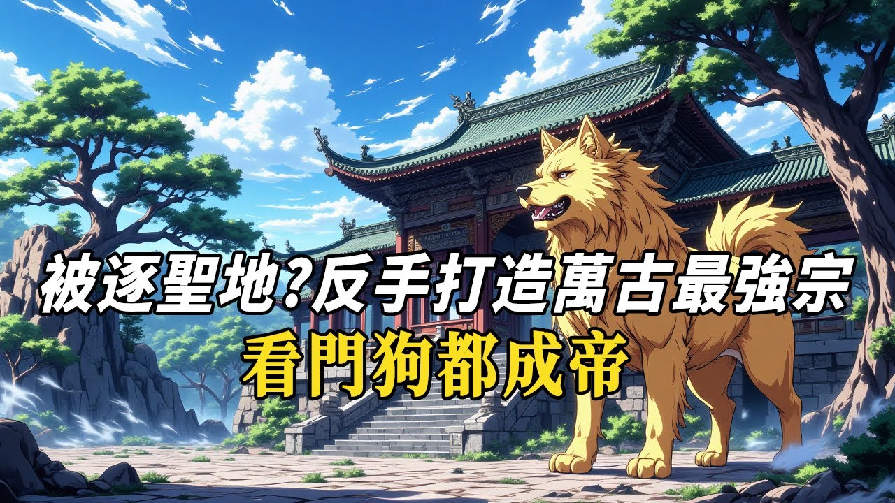 《被逐聖地？反手打造萬古最強宗，看門狗都成帝！》楚閒修為盡失遭驅逐，卻激活系統，開宗立派！十萬弟子同時突破、大帝巔峰修為獎勵到手，連門前大黃都成就帝境&mdash;&mdash;這纔是真・落魄宗門的逆襲之路！#修仙 #動漫