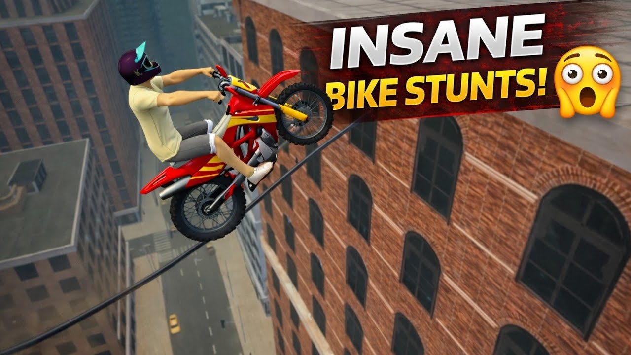 Impossible Bike Stunt 😱 | Crazy Rooftop Bike Ride | Bike Stunt Game