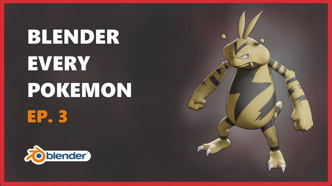Blender Every Pokemon - EP. 3 ELECTRIC