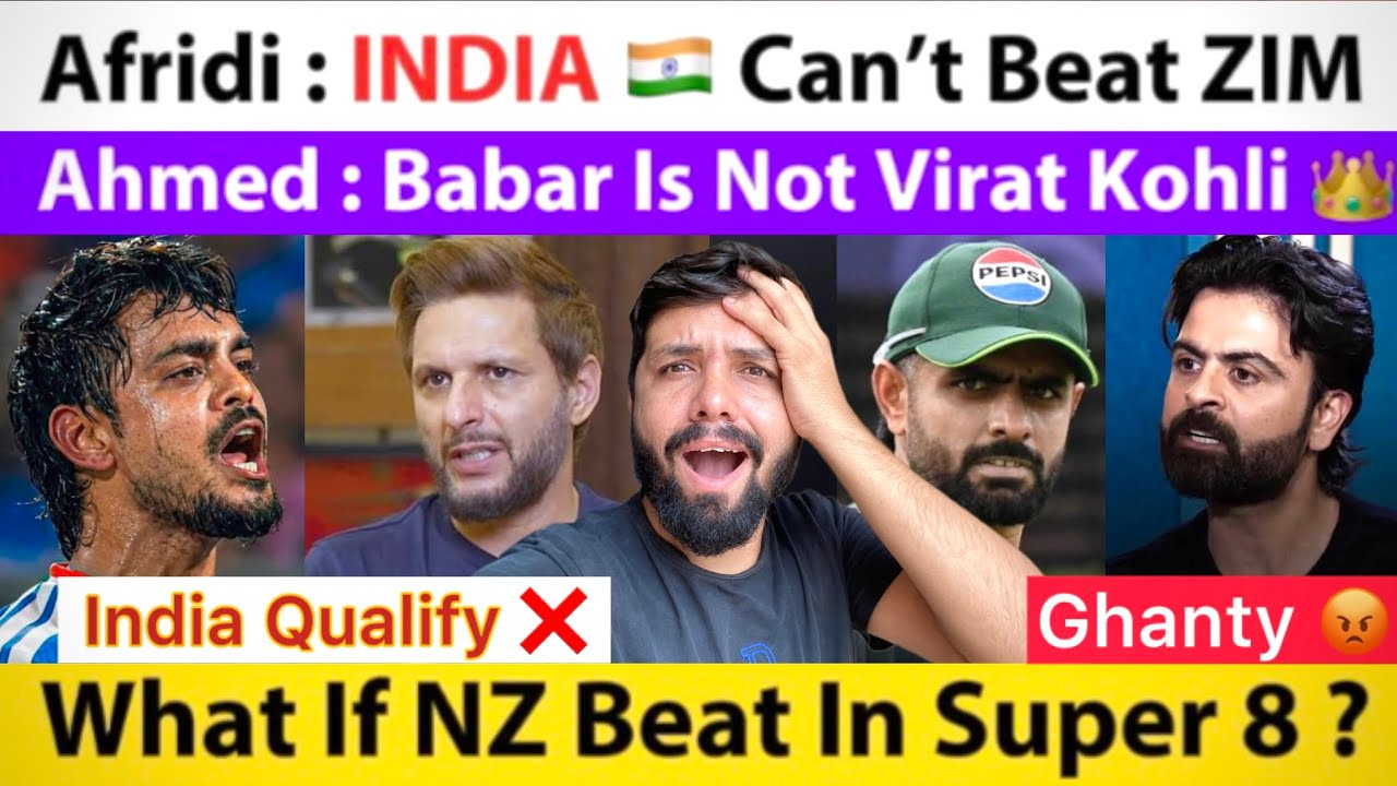 What If NZ Beat PAK Today In Super 8 ? AFRIDI : IND Can’t Beat ZIM & SA | Ahmed : Babar Not Kohli