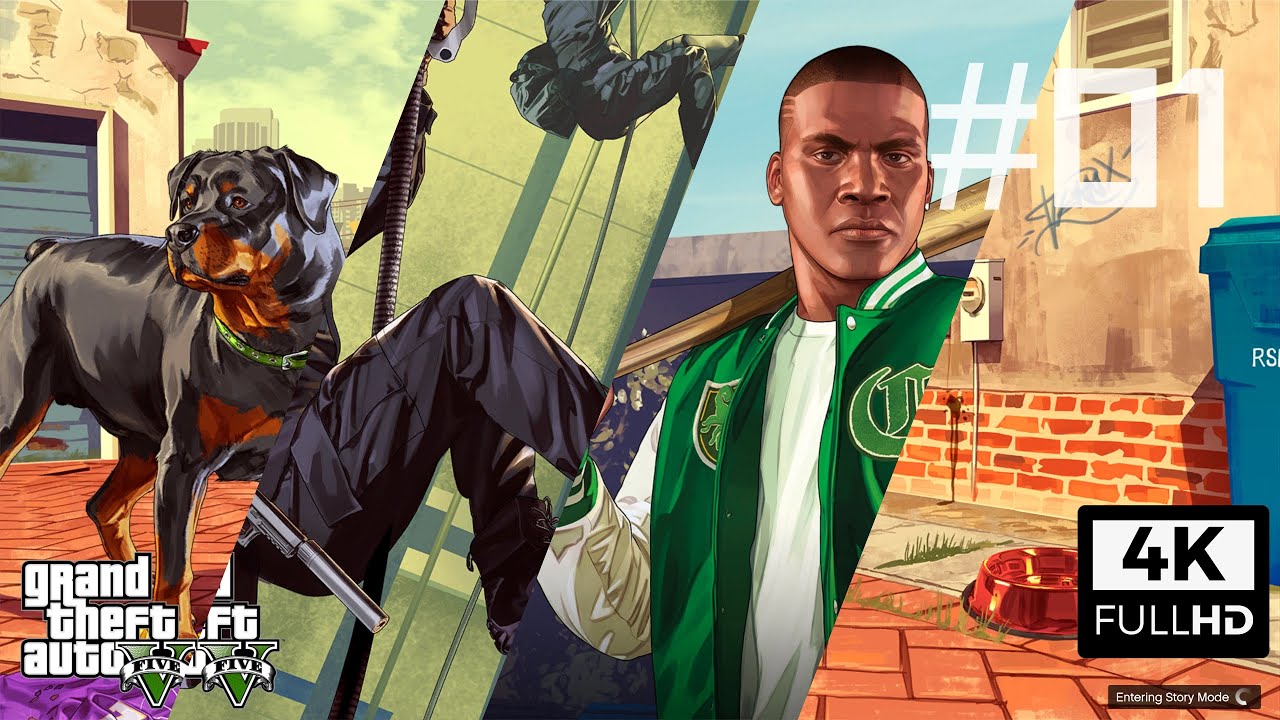 GTA V Enhanced Story Mode 4K  - Missions 1 /2  Prologue + Franklin & Lamar  GTA 5 PC Walkthrough