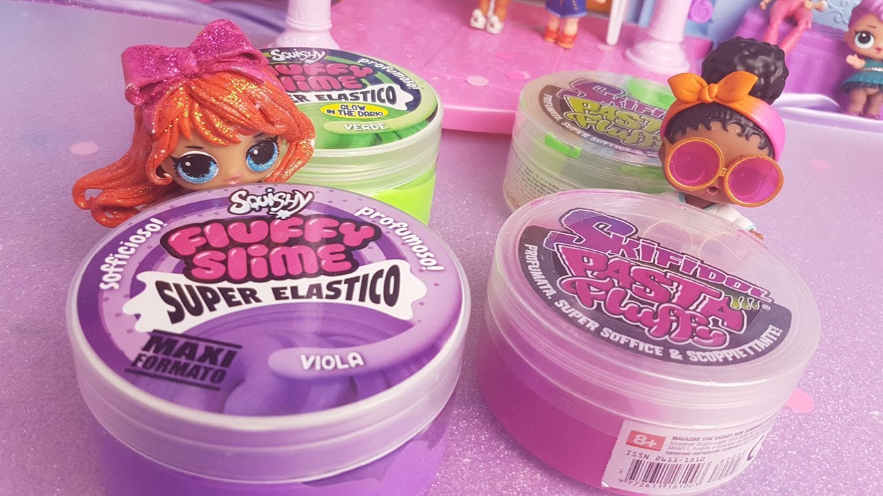 Squishy Fluffy Slime vs Skifidol Pasta Fluffy - Qual è il migliore? [Unboxing e confronto]
