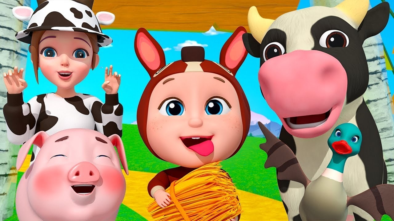 Macdonald tua, Lagu Pertanian | Lagu Anak Anak -  Ryan Bahasa Indonesia