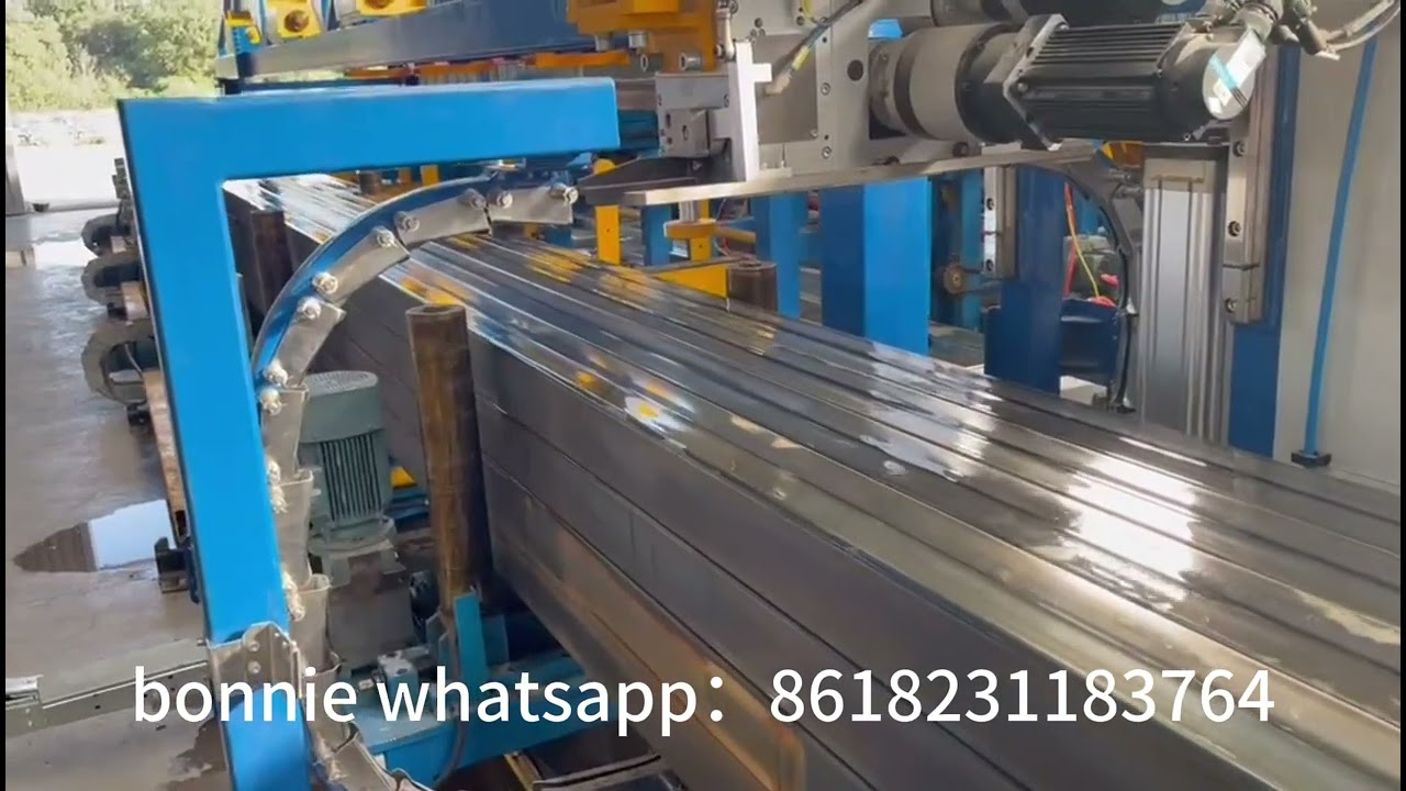 automatic electromagnetic chuck packing machine and automatic strapping machine use for tube mill