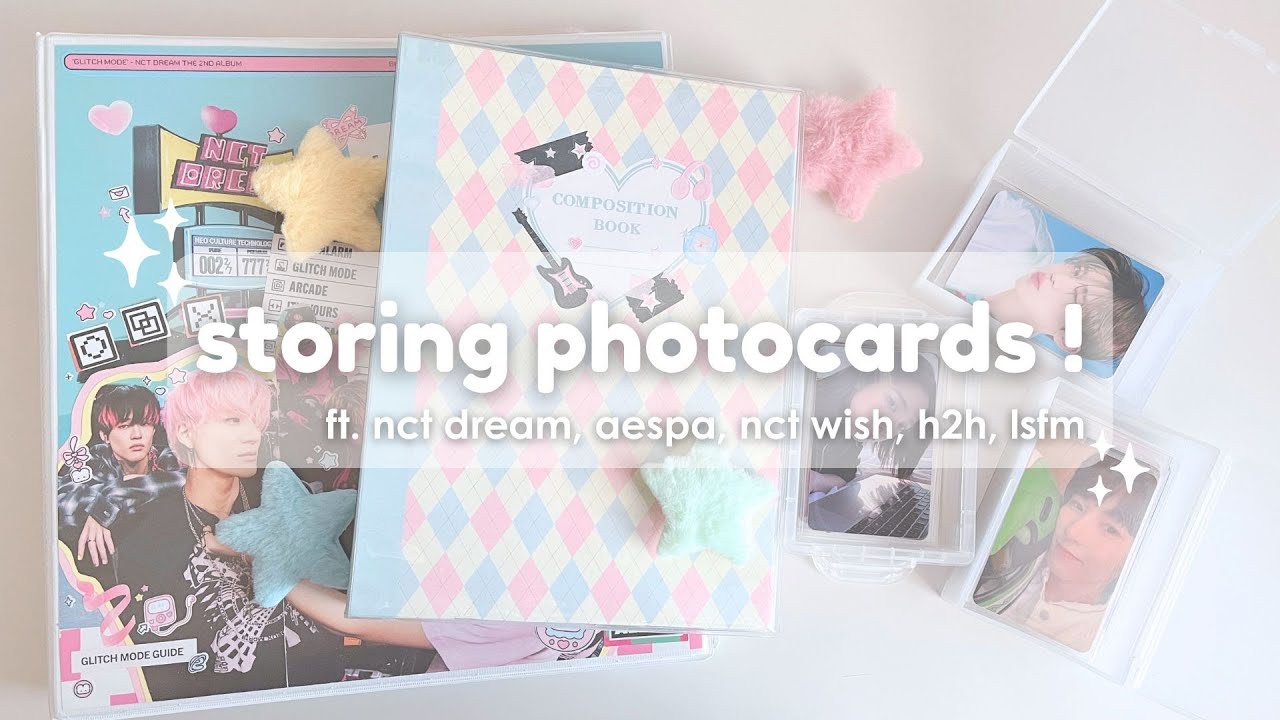 storing photocards #2 🎵 ft. nct dream, aespa, nct wish, hearts2hearts, lsfm 🫧