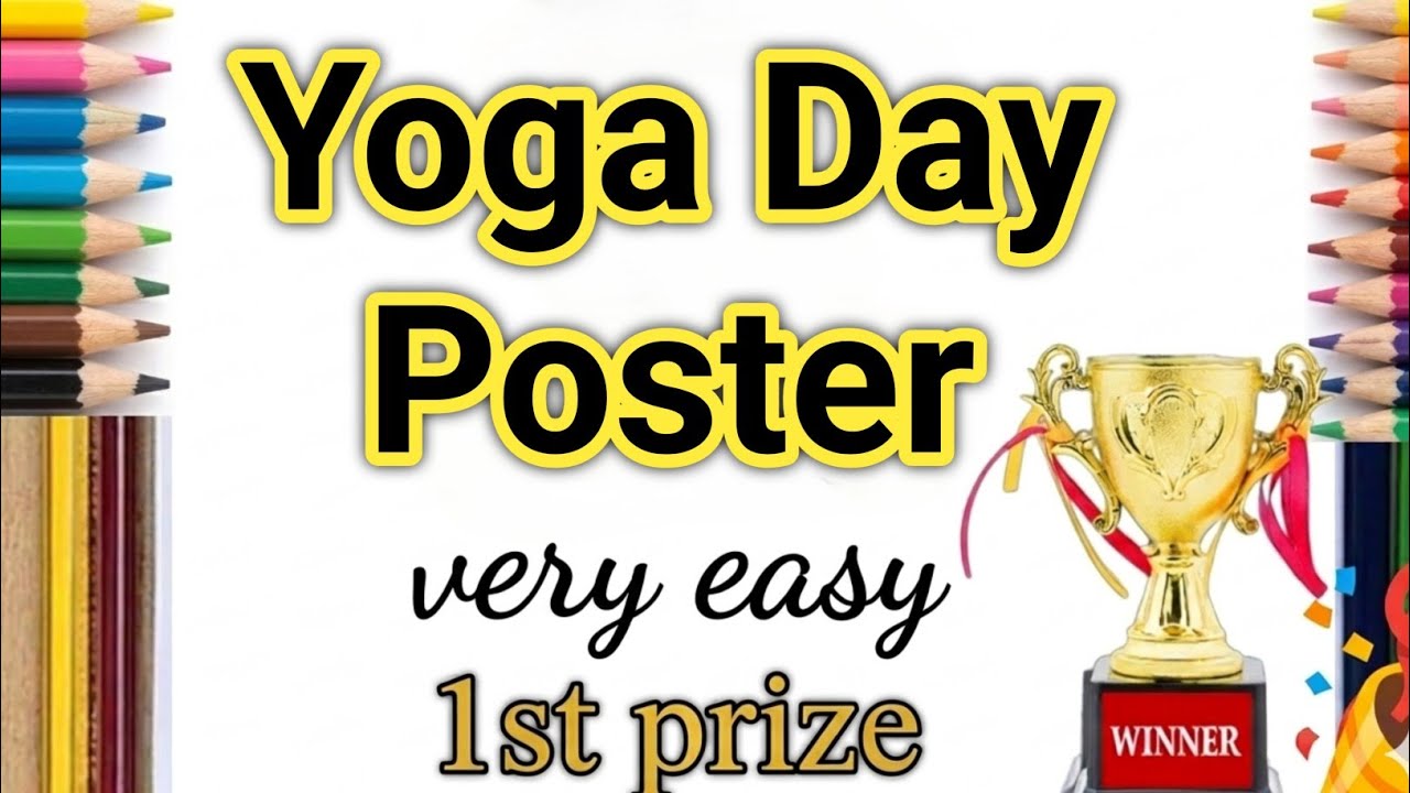 Yoga Day Poster Drawing /International Yoga Day Drawing /Yoga Day Drawing /  Yoga Drawing / Yoga Day