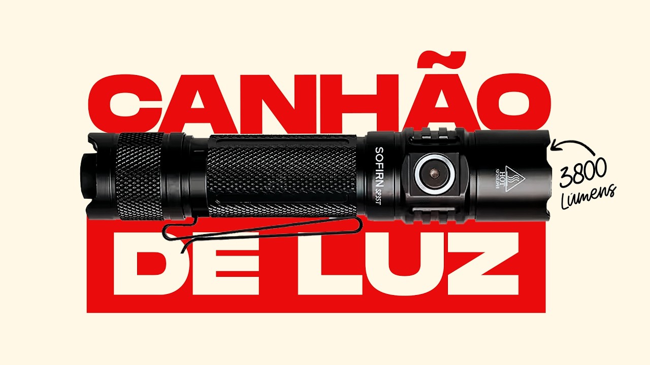 Lanterna Tática Sofirn SP35T – 3800lm: A Mais Forte que Já Testei!