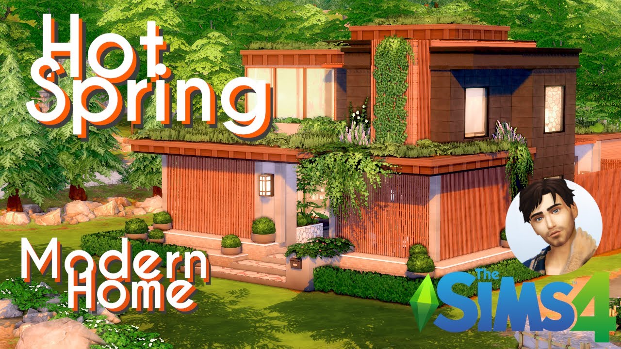 Sims 4 Speed Build | Hot Spring Modern Home | NoCC |Taffissimo