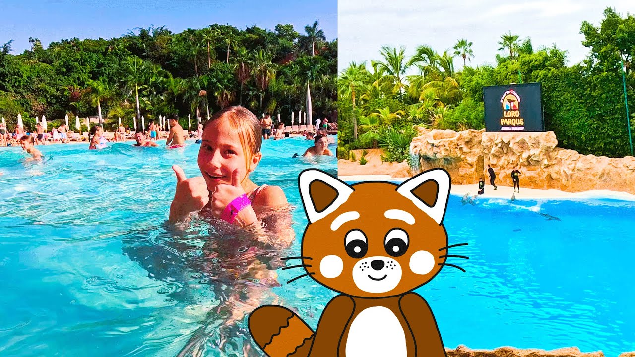 Pukkins p&aring; vattenlandet och djurparken i Teneriffa - Lek med oss - roligt barnprogram