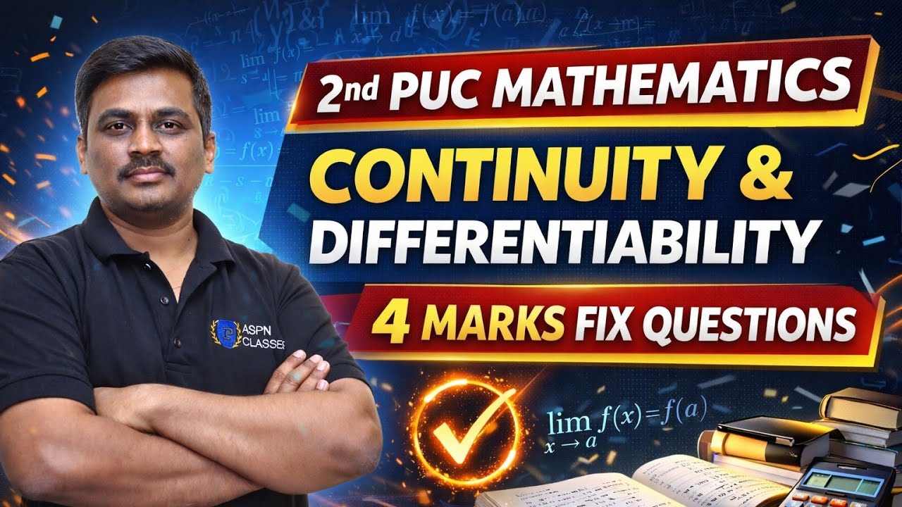 CONTINUITY AND DIFFERENTIABILITY ALL 4 MARKS FIX QUESTIONS FOR ANNUAL EXAM 2026