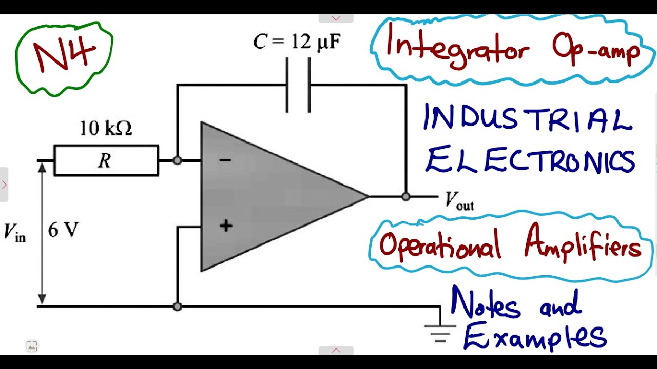 Industrial Electronics N4 Integrator Op Amp Calculations _ Operational Amplifiers