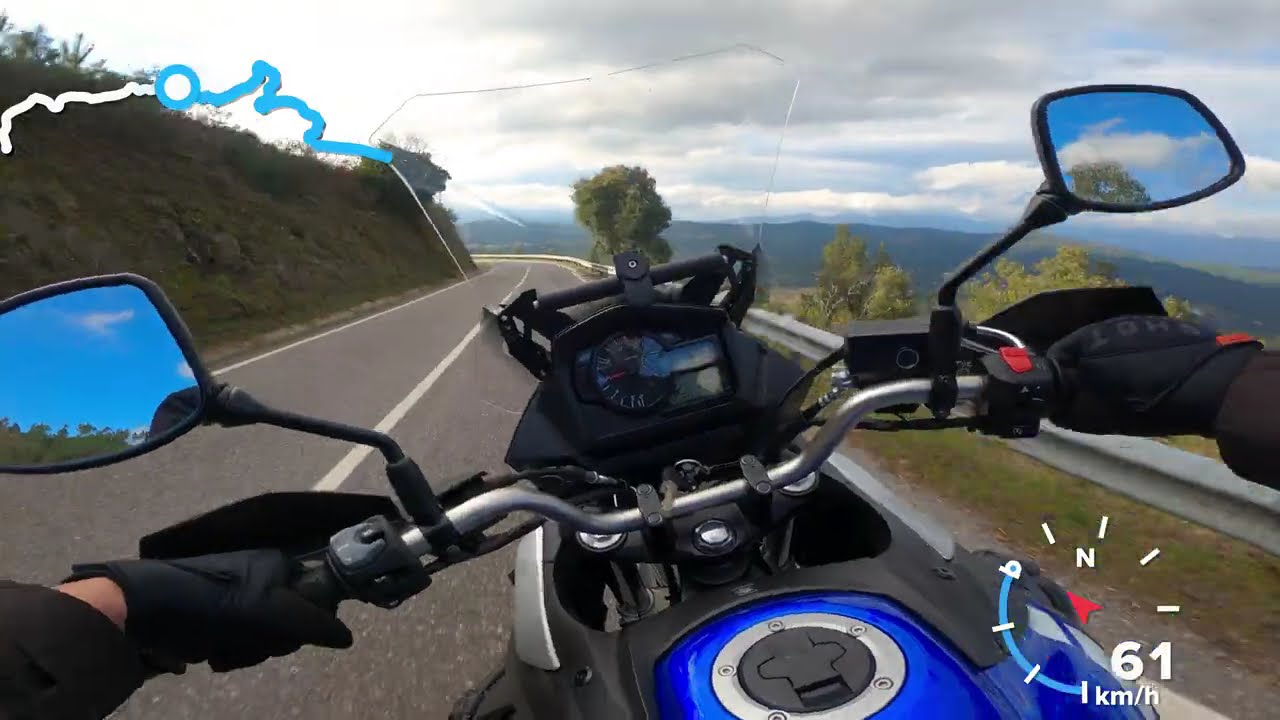 2022 Suzuki V-Strom 650 XT (LeoVince exhaust sound only)