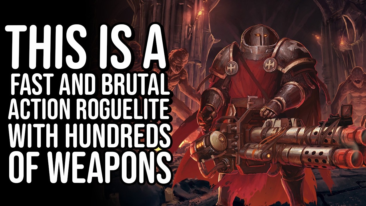 I cut through GIANT DEMONS as a HUMAN DRILL in this Action Roguelite! - Arms of God