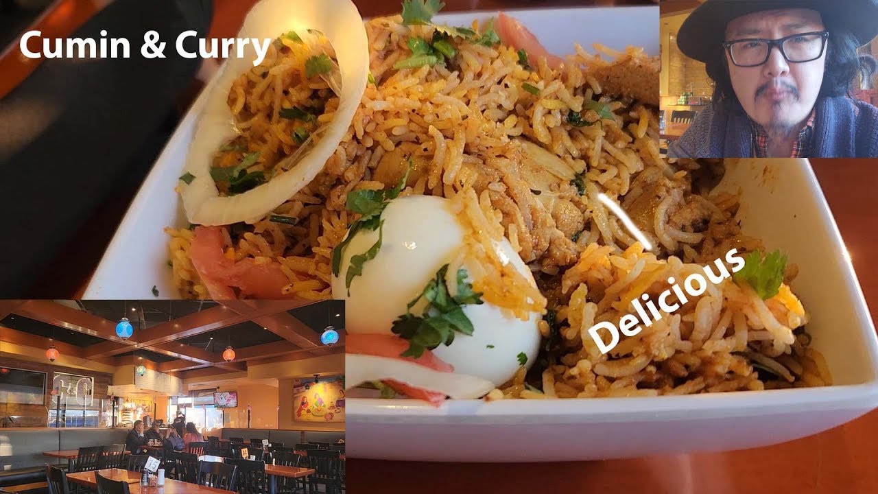 EATING CHICKEN FRIED RICE AT CUMIN & CURRY COLUMBUS OHIO!!!