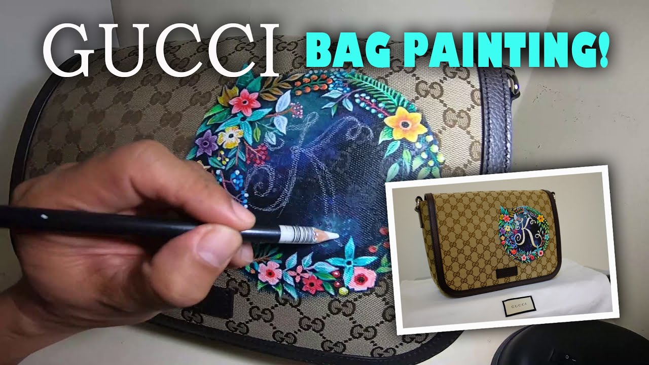 HOW TO PAINT GUCCI BAG (EASY STEPS!) | ARSENICJR TV ARTWORKS