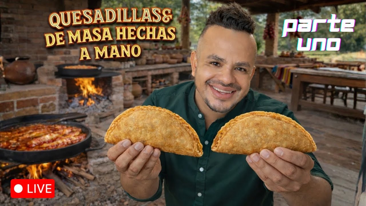 Quesadillas de masa hechas a mano, estilo Guerrero, deliciosas! #live #cocina #receta