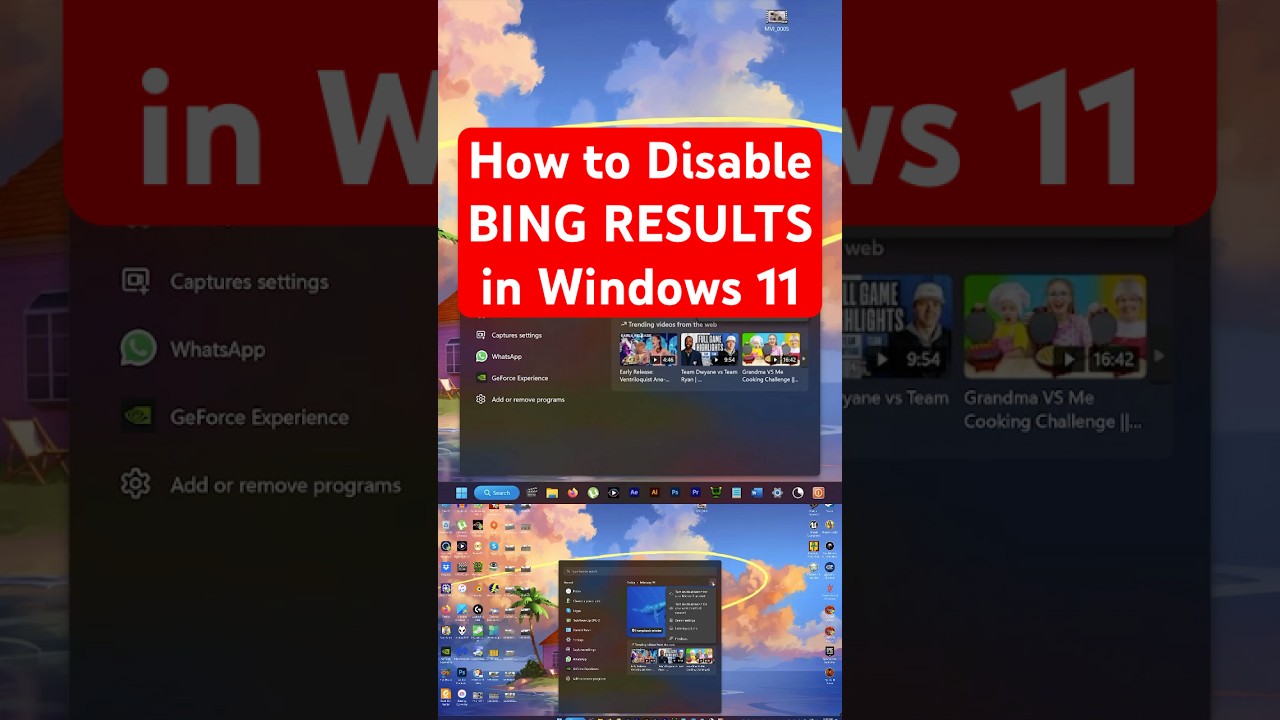 Как полностью отключить результаты поиска Bing в Windows 11 &mdash; отключить рекламу Bing