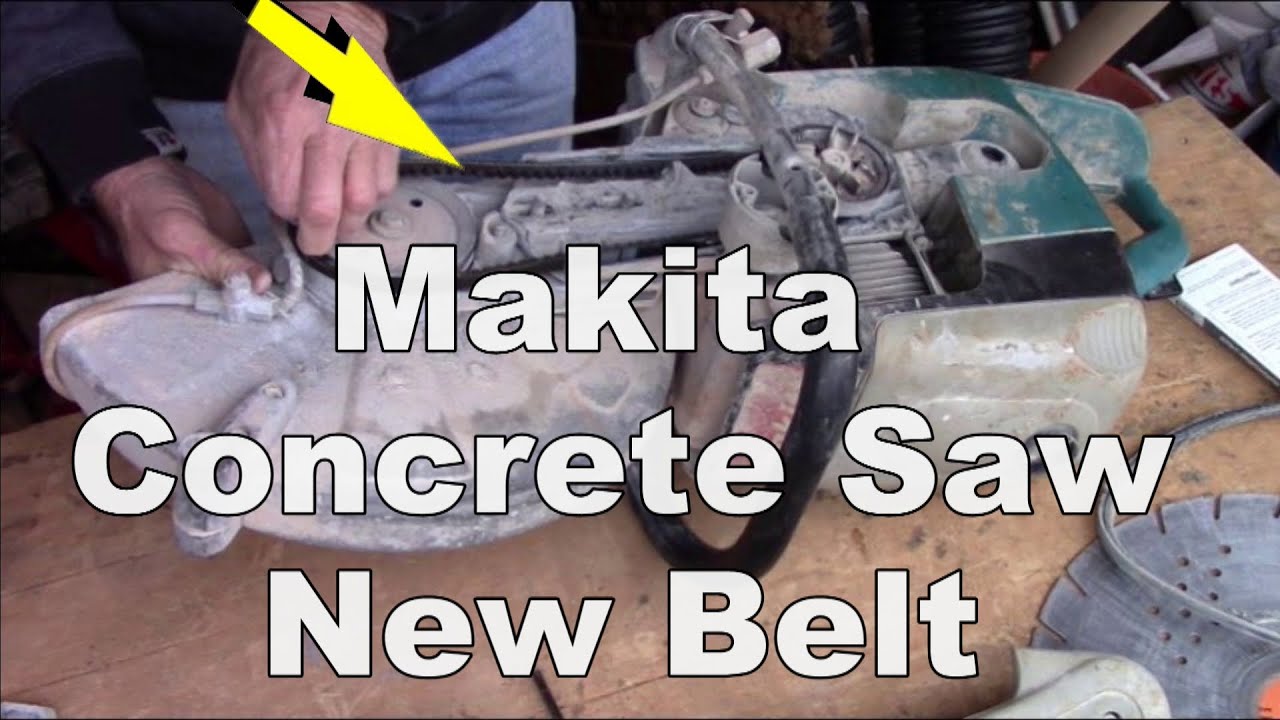 How To Replace Belt on Makita Concrete Saw