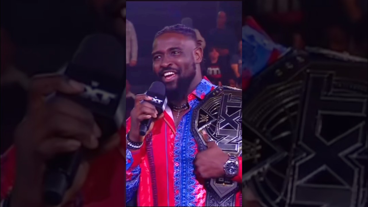Oba Femi might be the funniest guy in NXT😂 #wwe #shorts #wrestling #nxt