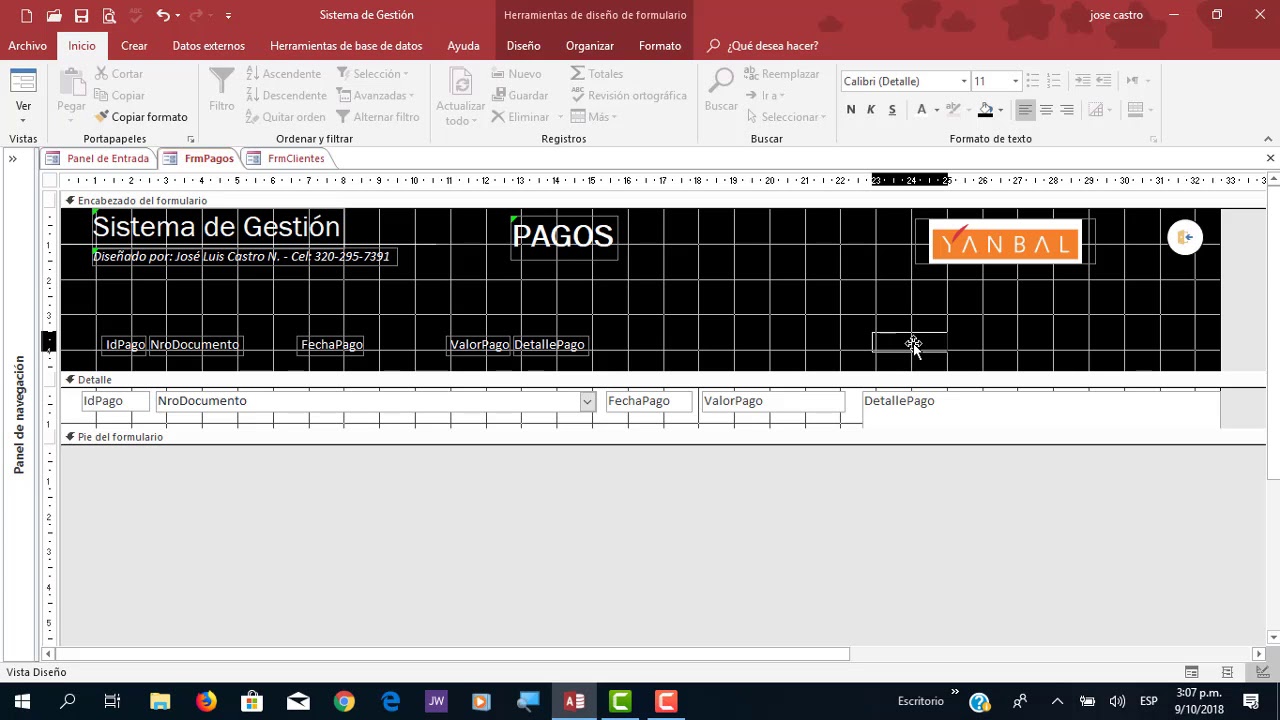 9  Access   Formulario de Pagos