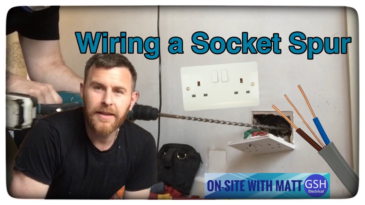 On-Site with Matt Wiring a Spurred Socket form a Ring Final Circuit (How to Spur Socket from a Ring)
