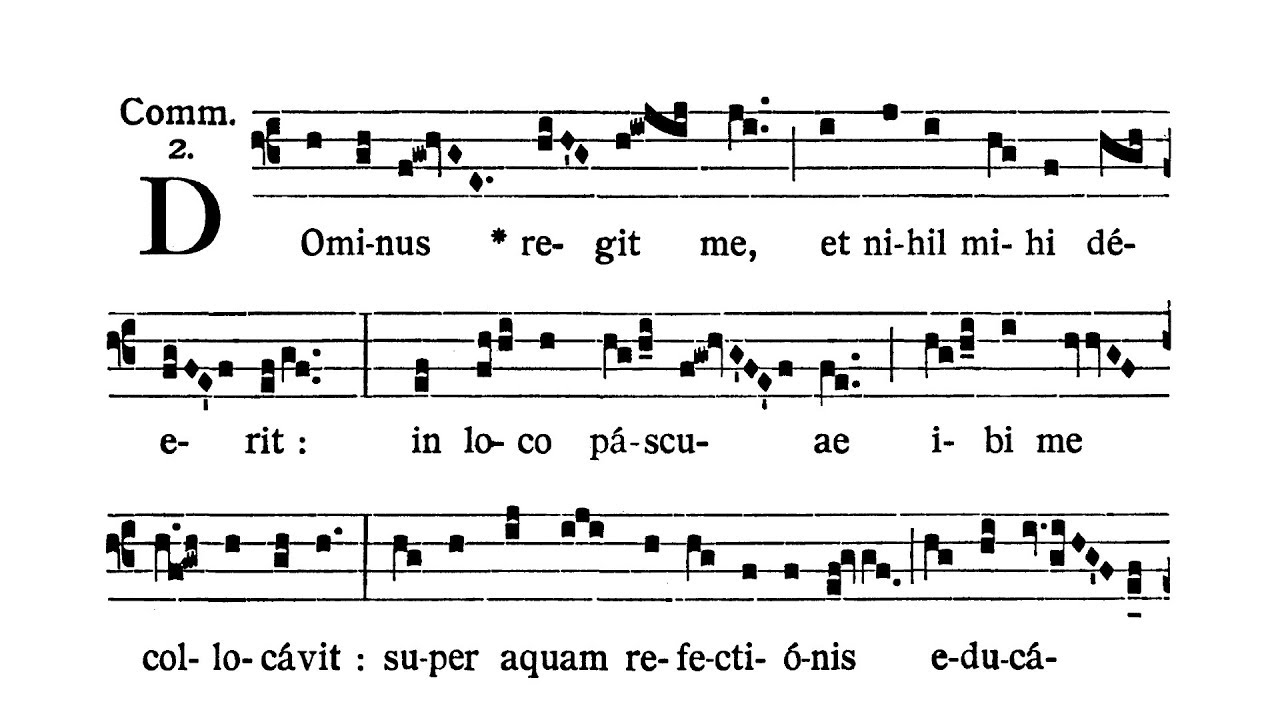 Sabbato post Dominicam IV Quadragesimae (Sobota po IV Niedzieli) - Communio (Dominus regit me)