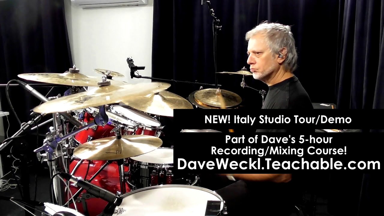 Dave Weckl Italy Studio Tour/Demo