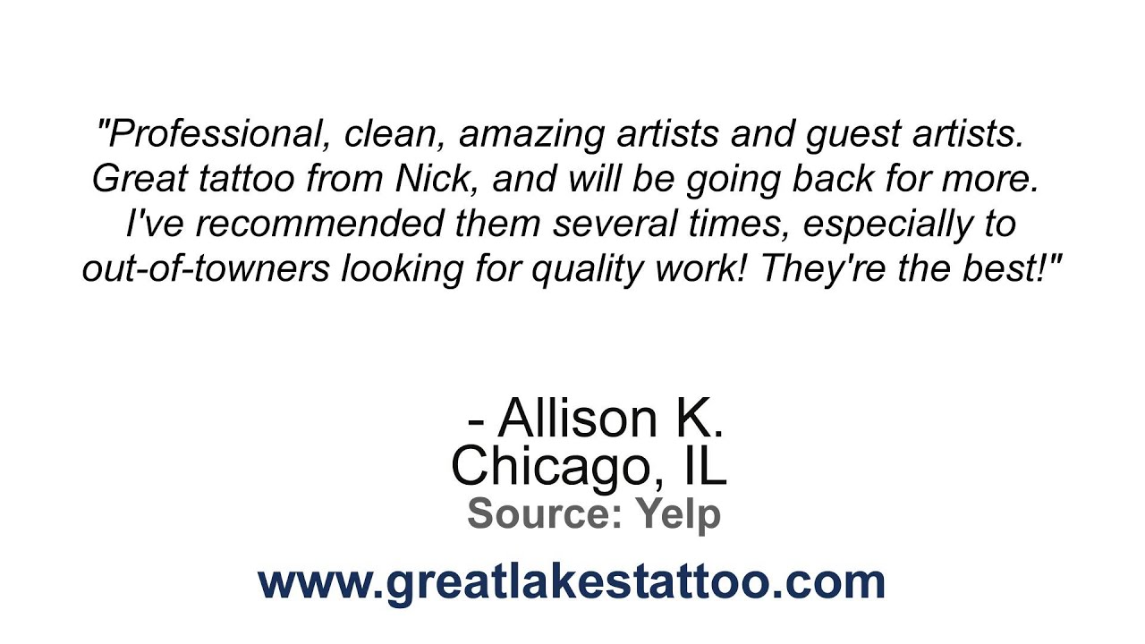 Great Lakes Tattoo - REVIEWS - Chicago, IL Tattoo Parlors Reviews