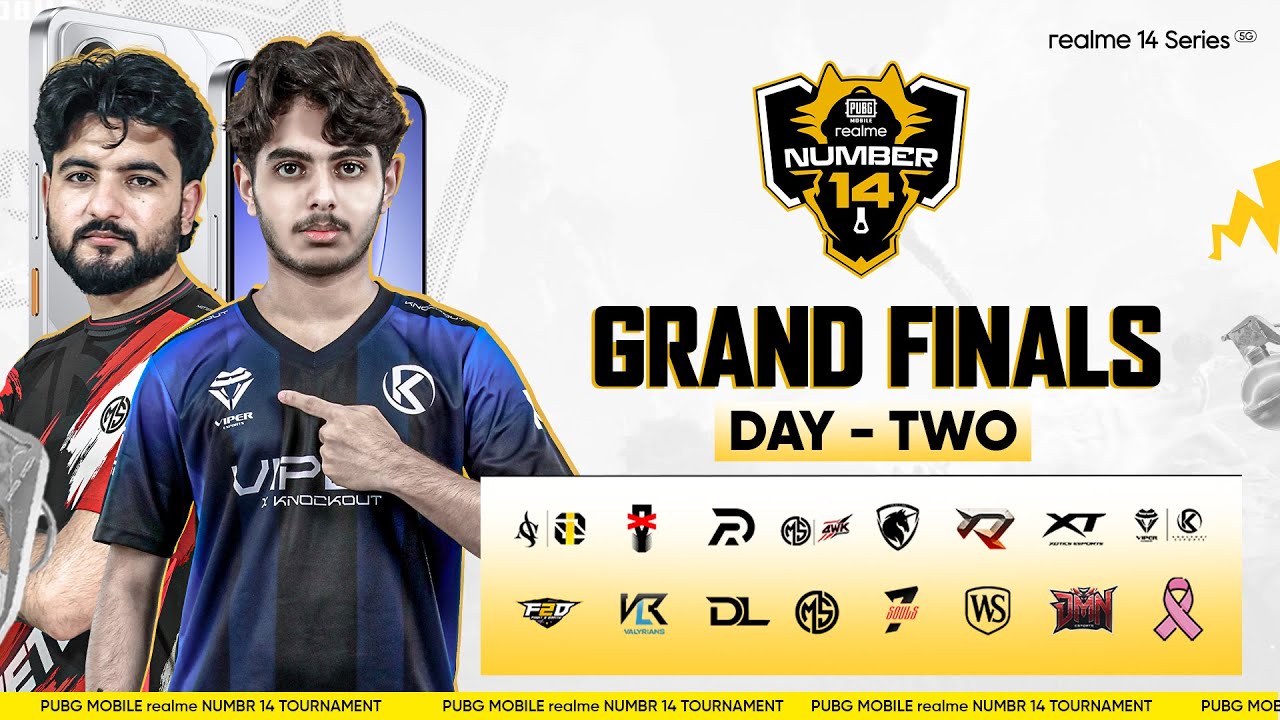 realme Number 14 Tournament | Grand Finals Day 2 | PUBG MOBILE | #realme14Series5G