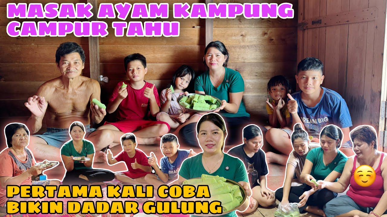 MAKAN BERSAMA, BIKIN DADAR GULUNG UNTI KELAPA, WANGI ENAK SEMUA SANGAT SUKA
