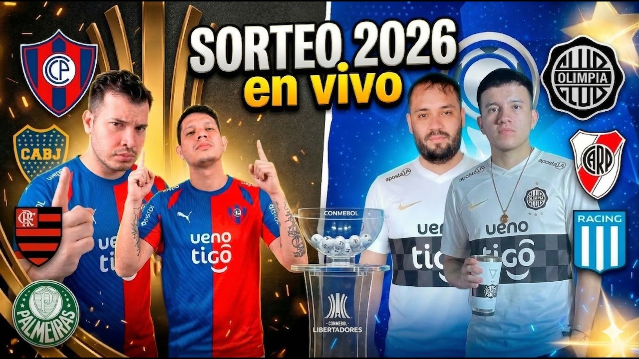 EN VIVO: SORTEO LIBERTADORES Y SUDAMERICANA 2026 | REACCIONES + AN&Aacute;LISIS
