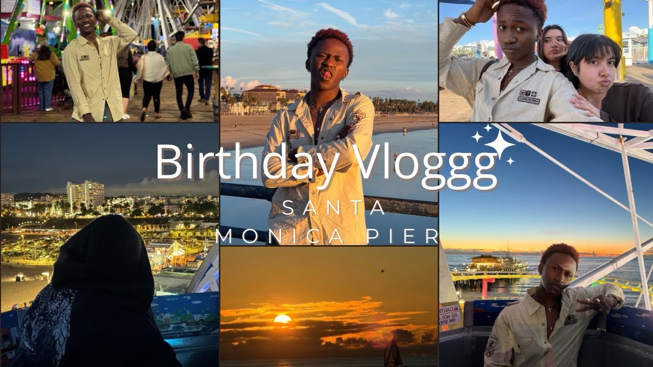 BIRTHDAY VLOG!!!( TRIP TO SANTA MONICA PIER ).