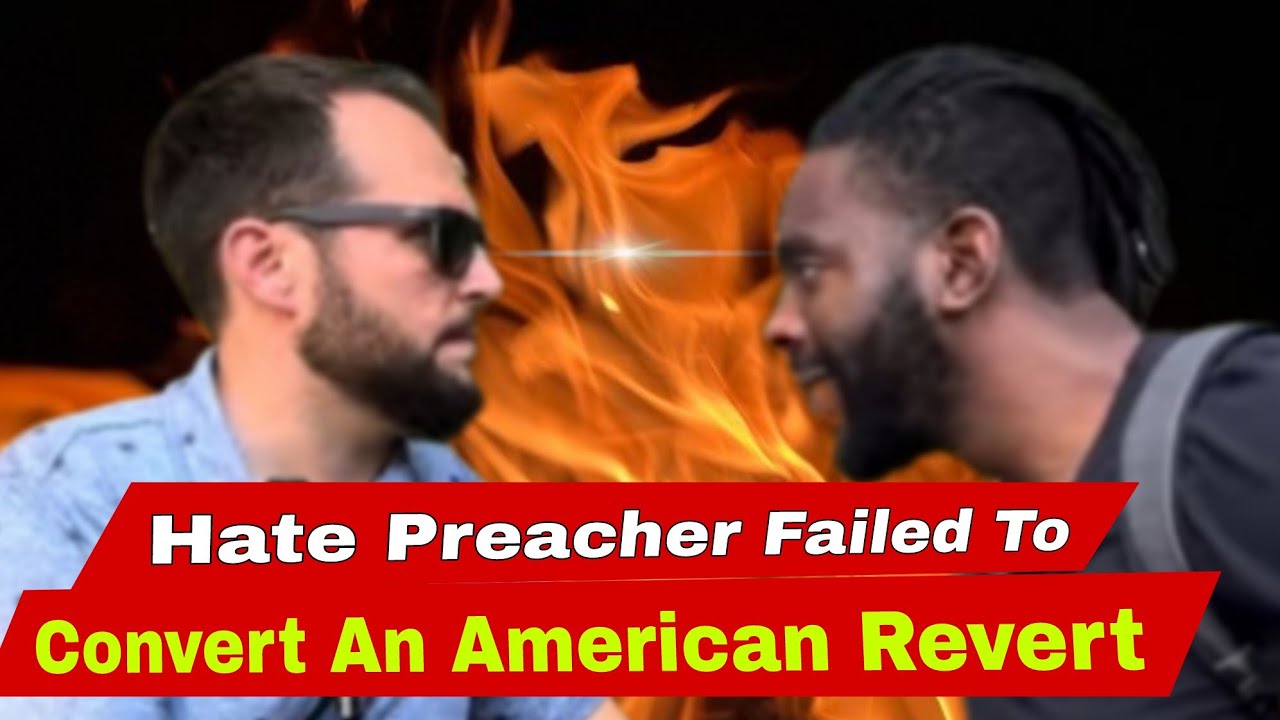 Hate Preacher Got Educated By American Revert! Muris & Christian Speakers Corner Sam Dawah