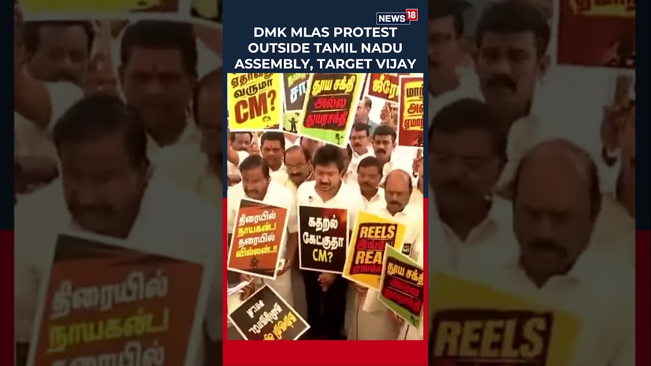 'Open Your Mouth, CM!': DMK Stages Fiery Protest Ahead Of Assembly Session | N18S
