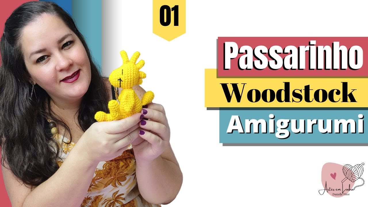 Amigurumi - Passarinho Woodstock - 1/2