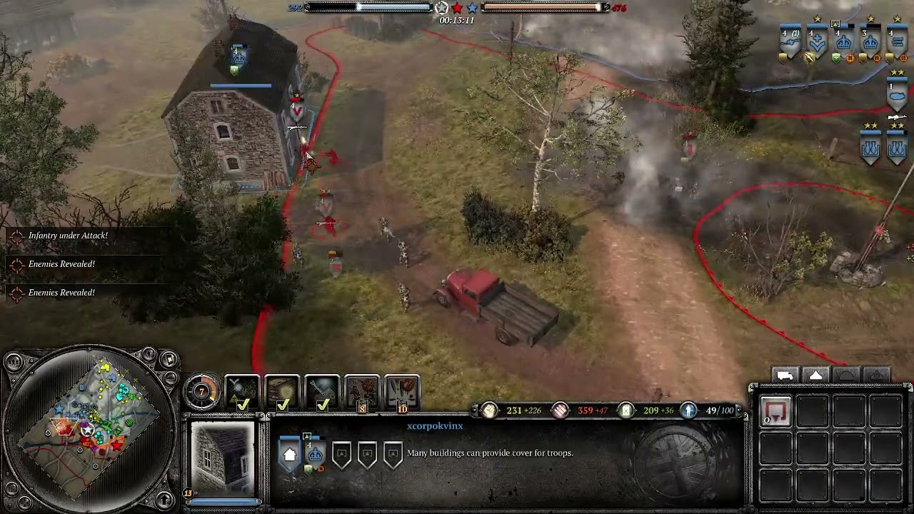 On the road to TOP RANK[4v4]  lvl 10 - lvl 17| Company Of Heroes 2 Allies Ranked Match  328