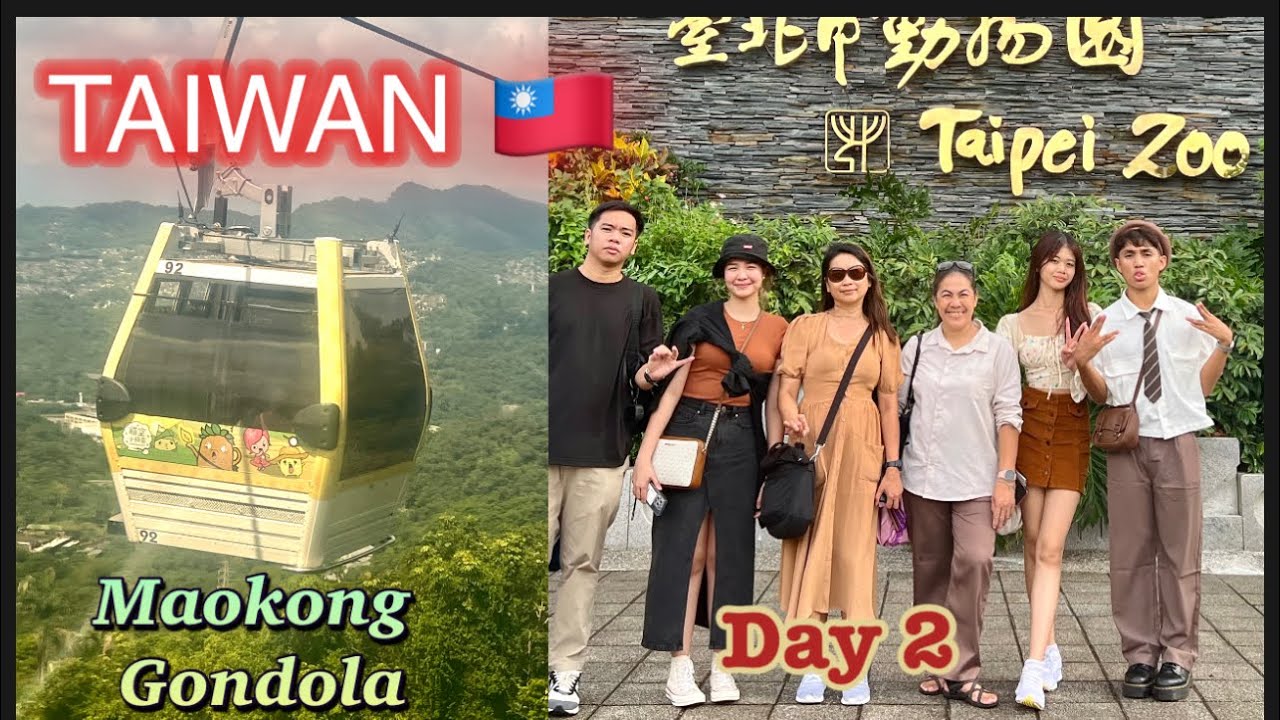 Taiwan Family Vlog. Day 2. Episode 1. Maokong Gondola and Taipei Zoo