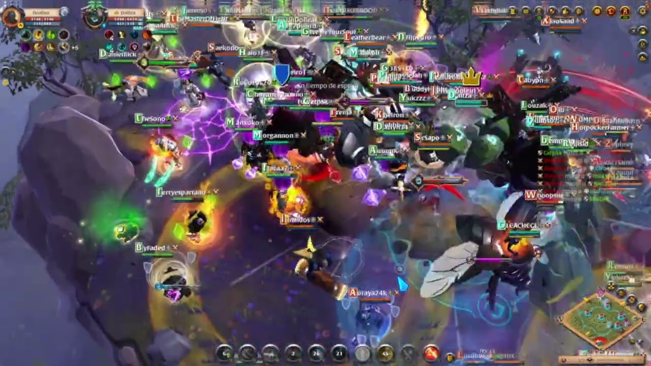 Todos vs Todos - Upside vs Instic vs Alianza YFT vs  Desavence - Pov Shadow Caller - Albion Online