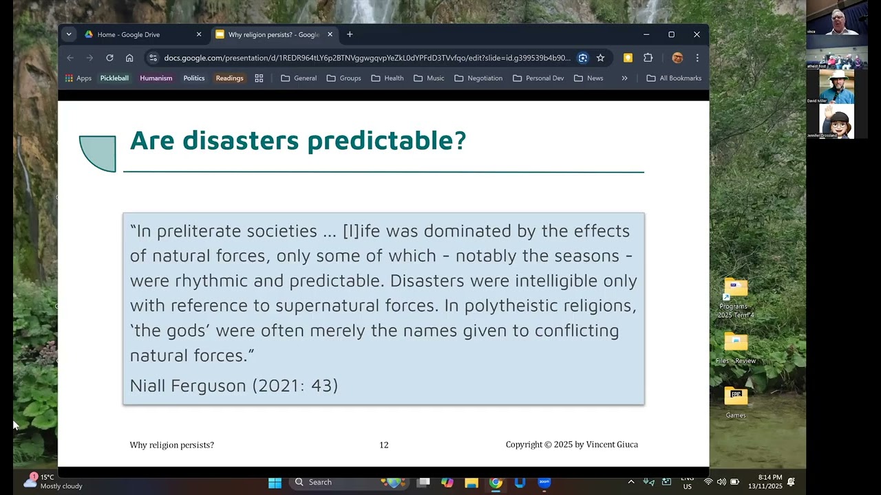 Why Religion Persists - Dr Vince Giuca