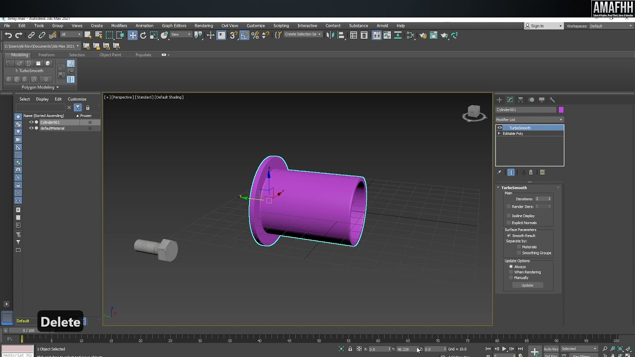 3ds Max 2021 Array Modifier Explained | Easy Repeating Objects | Modifier Series in Hindi