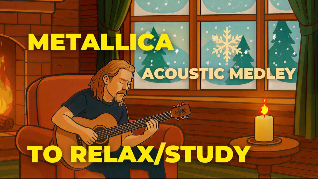❄ Metallica Acoustic Medley ❄ - Relaxing, Studying Ambience