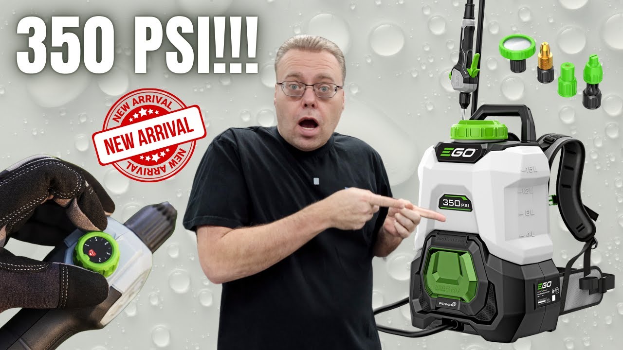 NEW EGO 350 PSI Backpack Sprayer | Game Changer? | Good For Rinseless?