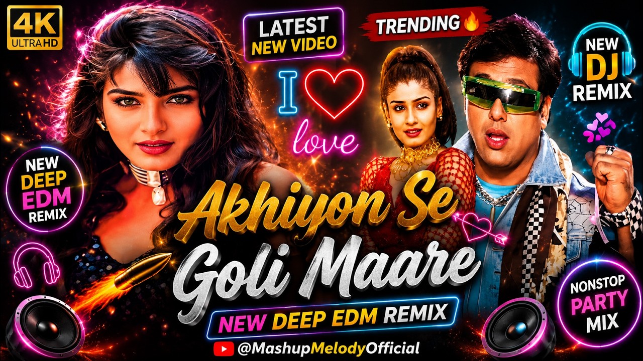 Akhiyon Se Goli Maare (Bouncy Mix) | Govinda & Raveena | Sonu Nigam || 90s Evergreen Remix