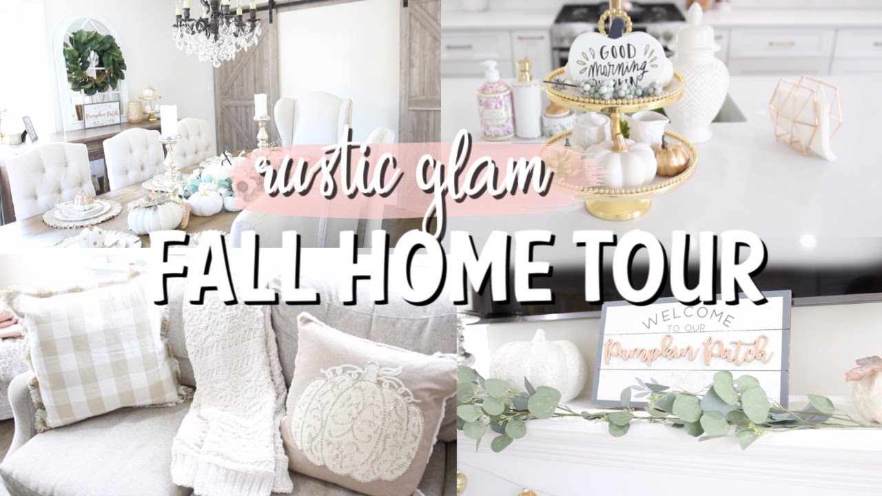 FALL HOME TOUR 2019 | NEUTRAL FALL DECOR | RUSTIC GLAM