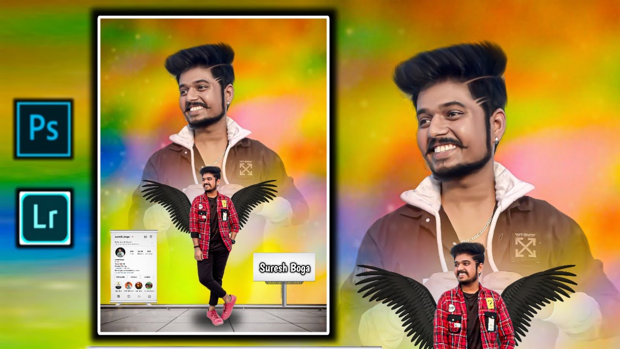 New Double Exposure photo Editing in PSCC || PS touch photo Editing - Suresh Boga