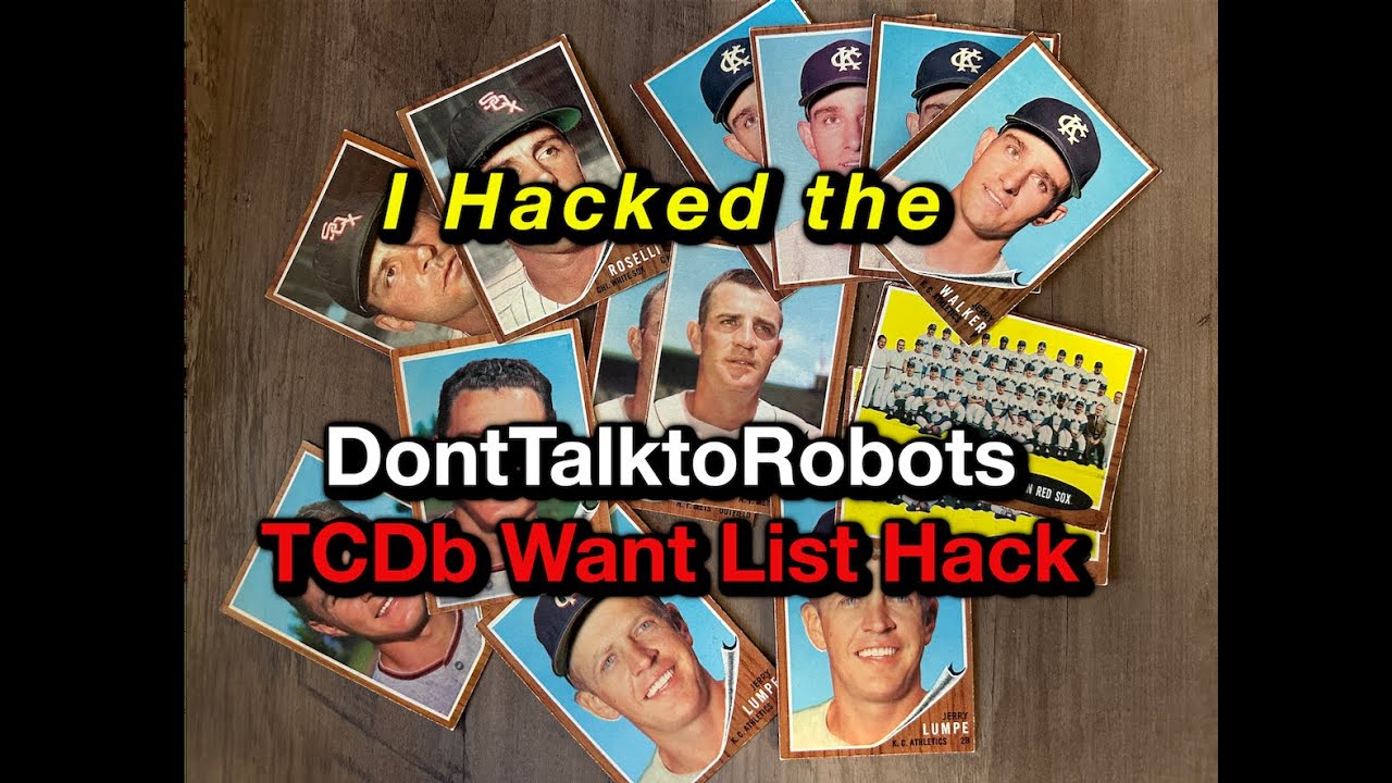 Tired of unknowingly buying cards you already have? See @DontTalktoRobots TCDb hack.