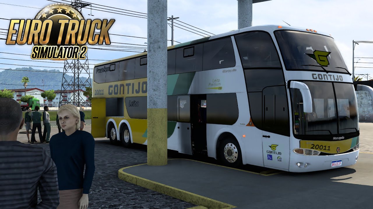 Viajem com o Ônibus Marcopolo G6 1800 DD - Euro truck Simulator 2