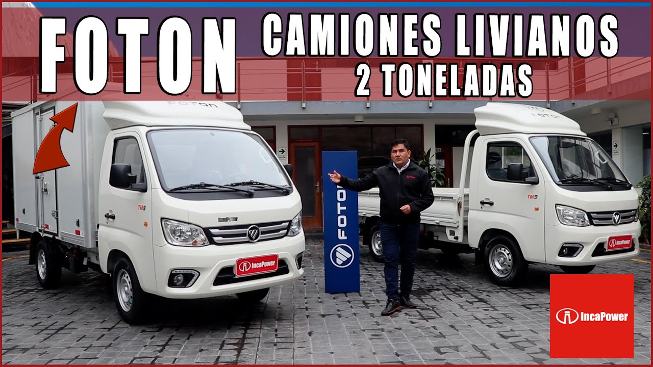 IncaPower y Foton presentan la nueva versión de camiones livianos de hasta 2 Toneladas.