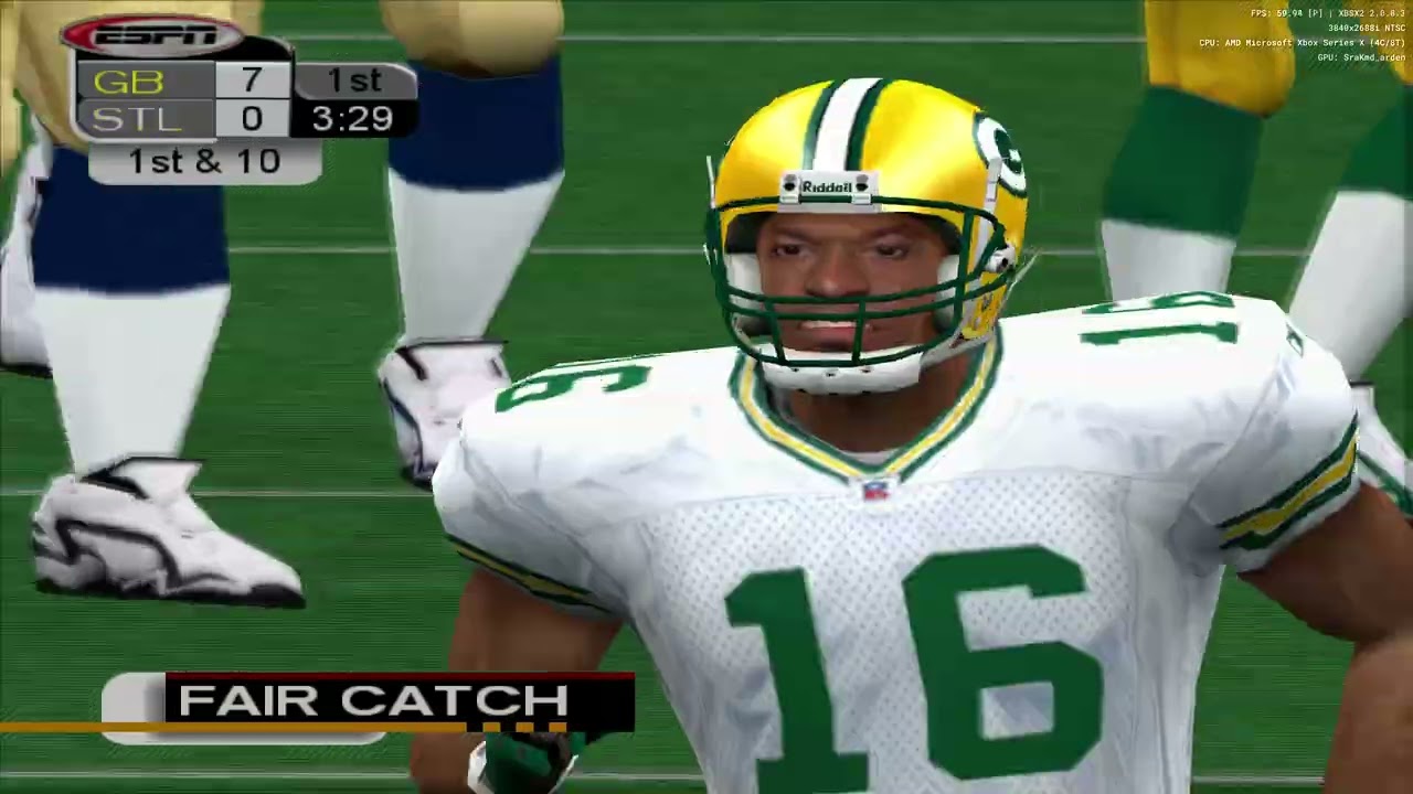 NFL 2K3 Xbox Series X Gameplay ( PS2 )