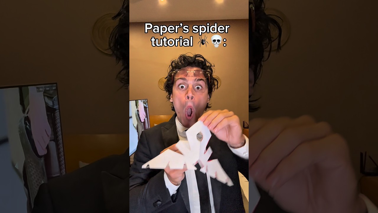 Paper&rsquo;s Spider Tutorial🕷️💀#tutorial #stepbystep #guide #unexpected #shelove